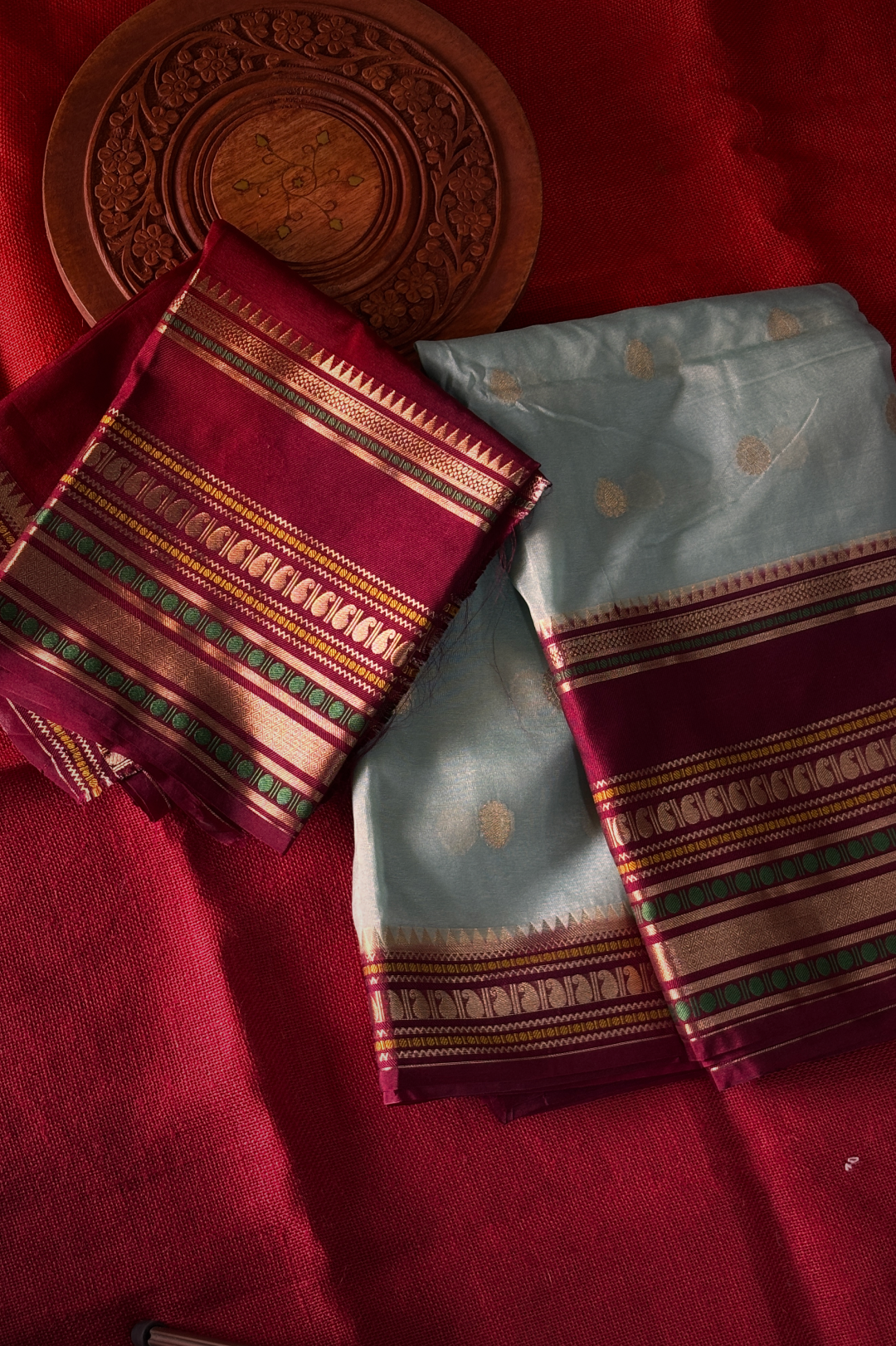 Banarasi Warm Silk Ice Blue