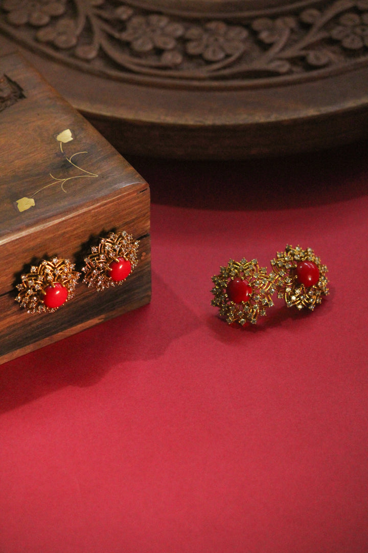 Coral AD Earring