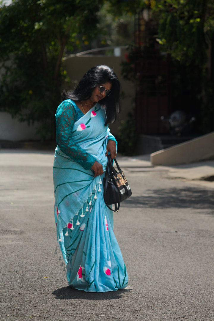 Lily Flower Khadi