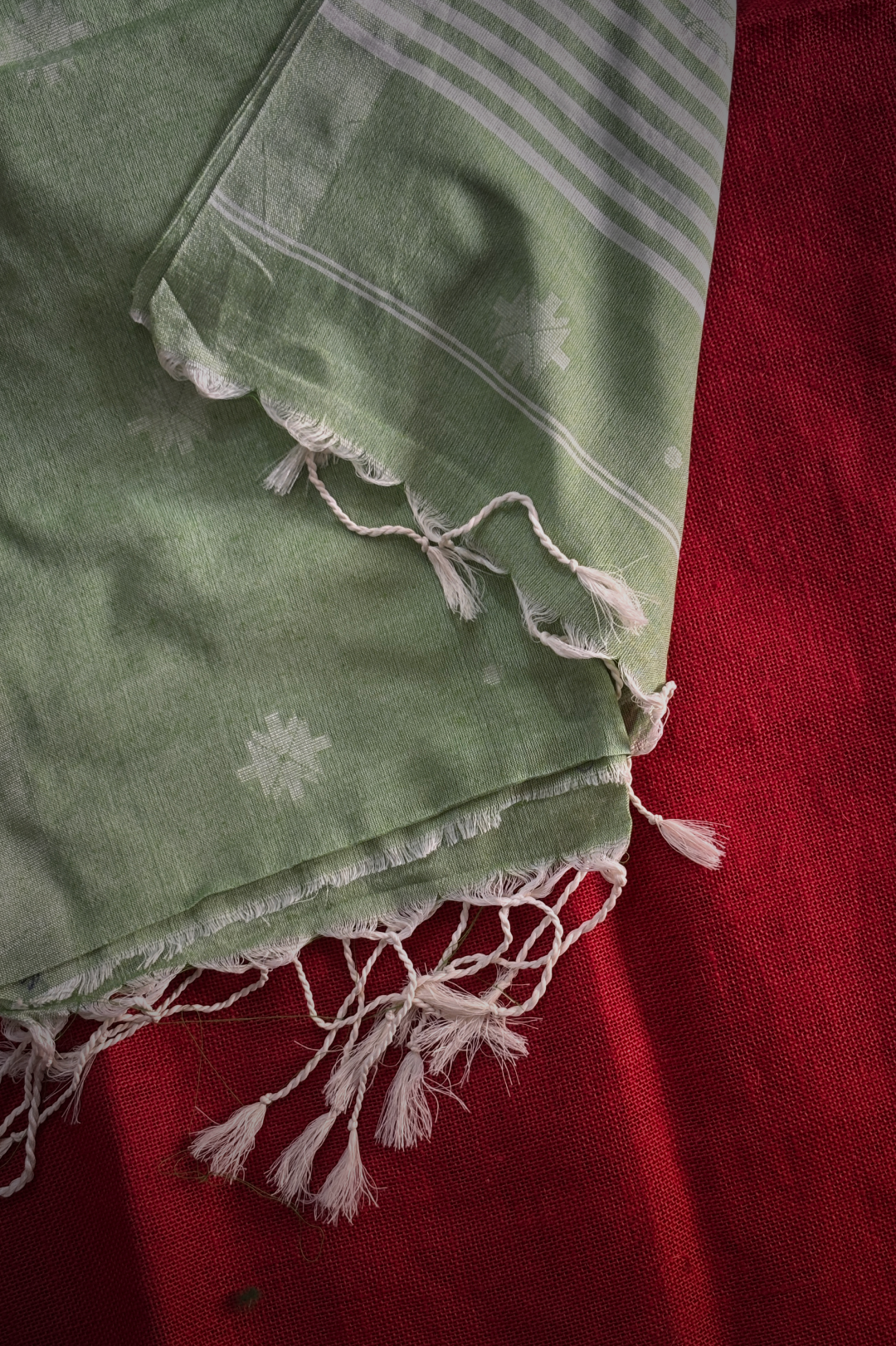Kadhi Cotton Light Green Saree
