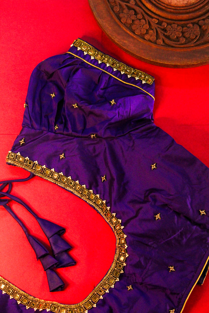 Kundan Buff Work Blouse
