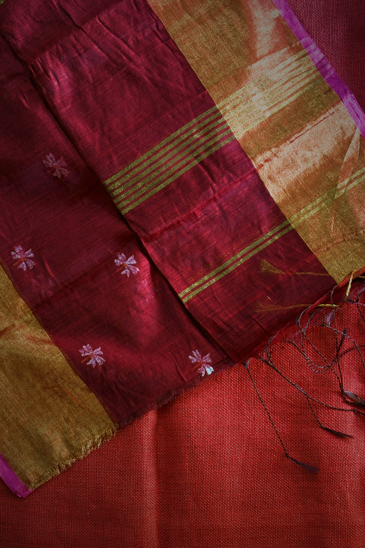 Pavazhamalli Maroon Saree