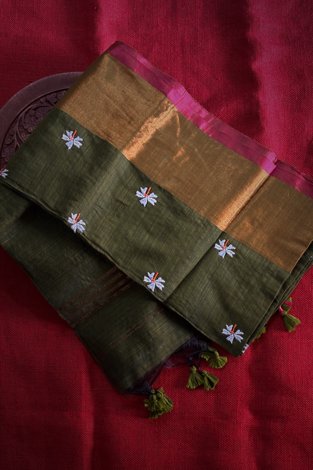 Pavazhamalli Green Saree
