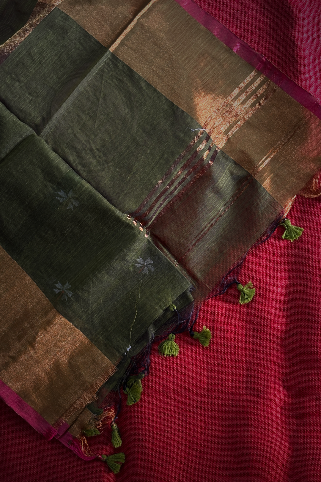 Pavazhamalli Green Saree