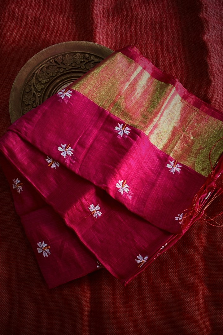 Pavazhamalli Pink Saree