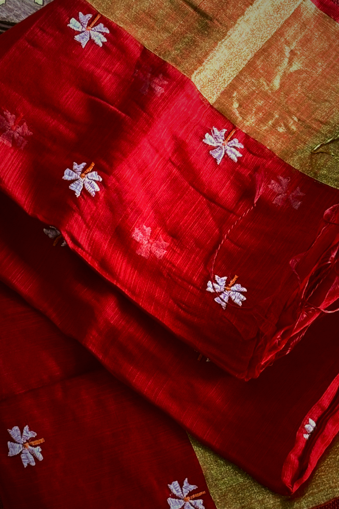 Pavazhamalli Red Saree