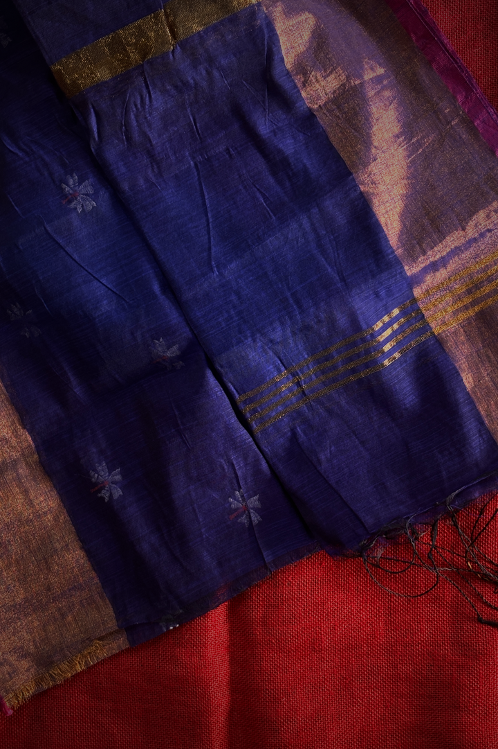 Pavazhamalli Royal blue Saree